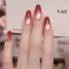 Chá Preto de Frutas Outono e Inverno Novo Patch para Unhas Cereja Cool Irmã Real Clareamento Feito à Mão Usável Gradiente Deusa