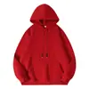 Nueva sudadera con capucha gruesa de forro polar de peso pesado transfronteriza de 360 g, color liso, unisex, serie de colores caramelo, versátil