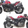 Coche deportivo Wolf adecuado para Qianjiang chasing 600 bolsa lateral bolsa lateral se puede instalar casco medio casco casco integral con cerradura marco de liberación rápida modificación