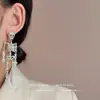 Pendientes Plateados Europeos y Americanos Elegantes Divertidos de Calavera Exagerados Elegantes Retro Serie de Halloween Moda Pendientes Creativos para Mujer