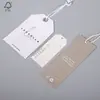 Etiquetas Colgantes Ecológicas Certificadas GRS, Etiquetas Colgantes para Ropa de Papel Kraft FSC Personalizadas de Fábrica, Etiquetas Colgantes Engrosadas con Impresión a Color