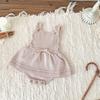 Precio de Venta de Liquidación, No hay Reembolsos ni Cambios. Ropa para Niñas Cutemily, Falda de Tirantes Retro Tejida Estilo Ins para Bebé