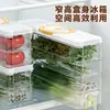 Caja de Almacenamiento Doméstica para Cocina para Cebolletas, Jengibre y Ajo, Organizador para Puerta Lateral de Refrigerador, Previene la Transferencia de Olores, Apilable, para Cebolletas y Cilantro