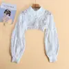 Novo Estilo Gola Falsa Renda Gola Falsa Feminina Gola de Camisa Estilo Coreano Gola Decorativa de Renda Gola de Suéter Outono e Inverno