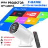Projetor Y300 Transfronteiriço para Uso Doméstico Projetor 1080P Mini 4K Alta Definição Inteligente Portátil Projetor para Dormitório