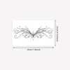 Artículo Popular Transfronterizo: Pegatinas de Tatuaje Personalizadas Estilo Gótico Sexy Europeo y Americano de Alas de Súcubo, Espina en la Cintura y Abdomen, Corazón de Mariposa