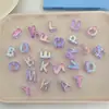 Chen Ming Chapado en UV Cuentas de Letras con Agujero Grande Cuentas Sueltas Accesorios DIY Colgante Accesorios para Colgar en Bolsas Material