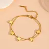 Europa y Estados Unidos nuevo colgante doble de estrella de acero inoxidable joyería transfronteriza acero de titanio no se decolora chapado en oro de 18k traje de joyería
