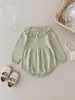 Body para Bebê Menina 100% Algodão Tricot Respirável Verão Estilo Fino Macacão de Bebê Estilo Coreano Body de Bebê Manga Longa
