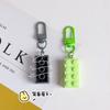 Blocos de construção coloridos Pequena Porta Cadeia Chaveiro Pingente Estudante Telefone Móvel Bolsa Acessórios Decorativos Simples Enfeites Pendurados Presente para Namorada