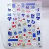 Novos adesivos de unha para bonecas do milênio vintage com designs de flores e piano, adesivos de unha usáveis populares para DIY e acessórios no atacado