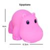 Brinquedo de Vinil Artificial de Desenho Animado de Animal Pequeno Aperta e Grita Brinquedo de Banho para Bebê e Água Brinquedo Educacional Interativo para Crianças