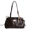 Bolsos Populares de Gama Alta para Mujer Otoño 2025 Retro Casual Bolso de Hombro Bolso Tote de Gran Capacidad Bolso para el Trabajo