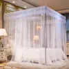 Mosquiteiro para Uso Doméstico, Cama de Casal 1,8m, Estilo Princesa, Estilo Palácio, De Chão, Quarto Tradicional, Três Portas, Estrutura Reforçada 1,5m