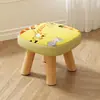 Banqueta Baixa, Banqueta Cogumelo, Banqueta Pequena de Tecido, Banqueta de Sofá de Madeira Maciça, Banqueta de Mesa de Centro, Banqueta para Trocar Sapatos Doméstica, Banqueta para Trocar Sapatos Infantil, Animal
