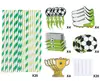 Decoração de Festa de Futebol Plug-in para Bolo Atacado Bandeira de Aniversário Infantil Conjunto de Balões Pacote Toalha de Mesa Refeição
