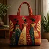 Nueva tienda independiente TEMU, Novedad en Amazon: bolsa de mano acolchada con estampado digital, bolsa casual de algodón tipo chaqueta