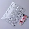 Adesivos de Arte para Unhas de Bolinhas e Estrelas Europeus e Americanos Mais Vendidos Atacado Estilo Coreano Simples Linhas Linhas Onduladas Adesivos de Arte para Unhas à Prova d'Água Adesivos