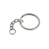 Anillo plano para llaves y cadena directo de fábrica, anillo de hierro metálico, anillo plano plano, anillo de color por electroforesis, suministro a largo plazo