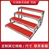 Estante Plegable Móvil de Tres Niveles para Plataforma de Coro Plataforma para Fotos de Grupo Grande Escalera de Pasos Taburete Escalón Estante de Pie