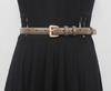 Diseño de nicho lujo ligero simple cuero genuino elegante cinturón estilo coreano suave estilo occidental chic cinturón para pantalones Cinturón de mujer