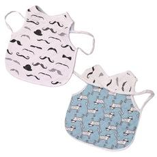 Bebê malha algodão absorvente botão de pressão colete babador desenho animado dupla face anti-sujeira infantil 3 camadas babador sling