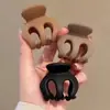 Novo Estilo Presilha de Cabelo de Abóbora para Mulheres, Pequeno Grampo para Rabo de Cavalo Alto, Presilha para Coque para Prender o Cabelo