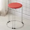 Taburete simple colorido taburete para cambiar zapatos taburete de barra restaurante asiento taburete redondo de varilla de refuerzo alfombra casa silla plegable almacenamiento taburete pequeño alto