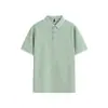 Camisa Polo Solona de Toque Frío Secado Rápido 210g Bloque de Color Rayas Cuello Manga Corta para Hombre, Transpirable Ropa de Trabajo Personalizada