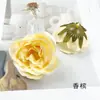 Flor artificial pequena cabeça de flor rosa Austin DIY acessório de cabelo, kit de material para corsage, acessórios para fotografia de casa e pequenos enfeites