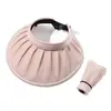 Sombrero de sol de estilo coreano de verano, protector solar, para tapar la cara, de ala ancha, hueco, con pliegues, versátil, de moda, para exteriores, plegable, para mujer