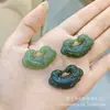 Colgante de Jade Natural Hetian de Xinjiang de Paz y Seguridad para Hombres y Mujeres, Colgante de Jade de Buda Guanyin, Venta al por Mayor en Transmisión en Vivo en Stock