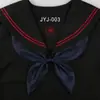 Estudiantes japoneses estilo universitario JK uniforme camisa traje de marinero accesorios gratis corbata de pez dorado corbata de lazo femenina