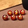 Significado de Ágata Roja y Negra Natural Paz, Salud y Carrera Cuentas Redondas Accesorios para Joyería DIY Cuentas Redondas Ágata Cuentas Sueltas