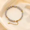 Novo Bracelete Tecido de Contas de Cristal Lapidado Estilo Chinês Design de Nicho Pequeno Fresco Círculo Único Pulseira de Amizade Atacado para Mulheres
