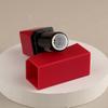Nuevo tubo cuadrado rojo para labial tapa irregular tubo plano para bálsamo labial tubo para boca de labial DIY cera labial se puede rellenar directamente