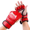 Luvas de Boxe para Adultos Sanda Muay Thai MMA Meio Dedo Dedo Dividido UFC Combate Luta Treinamento em Saco de Pancadas