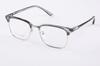 Nueva Moda para Hombre Negocios Montura Cuadrada Ceja Estante Montura de Gafas Tendencia de Moda Mismo Estilo Xiaohongshu Aleación Montura Completa