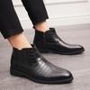 Botas de Cuero para Hombre Comercio Exterior Transfronterizo Nuevos Zapatos Casuales de Cuero Moda Botines Chelsea para Hombre Estilo Británico Botines
