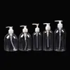 Botella de plástico transparente para desinfectante de manos de mascotas 250ml.400ml.500ml botella de dispensador. Botella rociadora desinfectante
