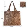 Bolsa de Compras Plegable Grande, Bolsa Cuadrada de Tela Floral, Bolsa de Mano Portátil Resistente, Bolsa Ecológica, Bolsa Duradera de Almacenamiento para Compras