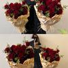 Papel de Embrulho para Buquê Estilo Francês Lazy, Papel Ins Plissado Vintage para o Dia dos Namorados Shangjin, Materiais de Embalagem para Floricultura, Arte Floral