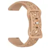 La nueva correa de silicona con estampado de leopardo grabada con láser es adecuada para el reloj Huawei GT4/5 y la correa Samsung Jiaming de 18/20/22 mm.