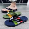 Chanclas de Talla Grande para Hombre en Verano, Combinación de Colores, Chanclas Vietnamitas Ligeras, Sandalias Antideslizantes para el Hogar, Zapatos de Playa para Exteriores