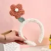 Faixa de Cabelo Flor de Lã de Cordeiro para Mulheres, Faixa de Cabelo Estilo Ins Coreano, Elástico de Cabelo, Acessório de Cabelo, Faixa de Cabelo com Laço