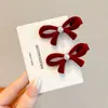 Nuevo Pasador Estilo Coreano Lazo Pinza Pequeña Femenino Gama Alta Lindo Pasador de Princesa Pasador para Flequillo Lateral Accesorios para el Cabello