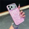 Adequado para iPhone 18 Pro Max, capa de telefone magnética com padrão de concha, capa protetora anti-queda Apple 17 com sensação de pele