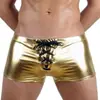 Ropa Interior Sexy Europea y Americana para Hombre, Ropa Interior Sexy para Hombre, Calzoncillos tipo bóxer Sexys para Hombre de Talla Grande, Pantalones de Cuero con Tubo de Acero Sexys para Hombre
