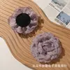 Moda INS estilo coreano borde deshilachado flores de lunares de organza accesorios para pinzas de pelo DIY adornos florales para vestidos