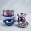 Comedero para mascotas electrochapado personalizado, comedero para gatos de color degradado, comedero para perros, comedero anti-derrame, bebedero para gatos, comedero anti-atragantamiento de alimentación lenta